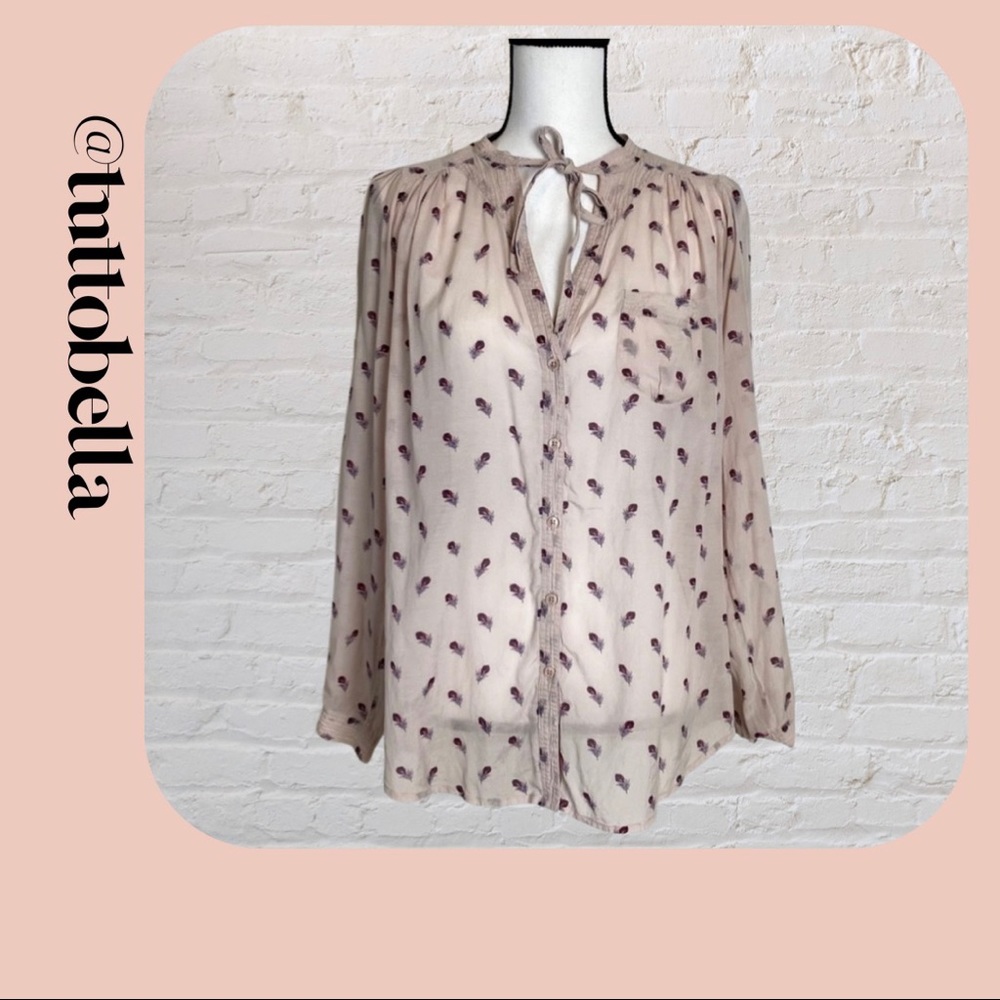French Connection Tie Front Top